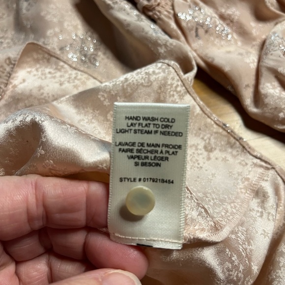 EUC Zadig & Voltaire- 100% Silk Pale Pink Blouse. Size- See Measurements - Picture 5 of 8